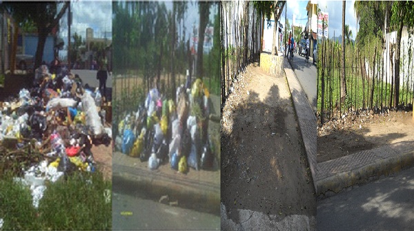 Vertedero antes y después ubicado frente al proyecto residencial Plamares de Pedro Brand (D' Rivers Centro Comercial.)