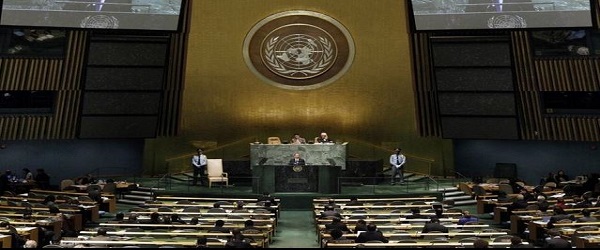 Alegadamente, el retraso en el pago es "normal". En la foto, el presidente de la República Dominicana, Danilo Medina, durante una presentación en la ONU.