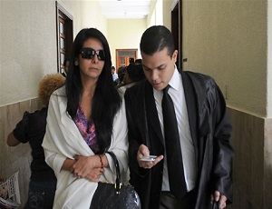  Yovana Durán, presentadora de “El show de Camila”, mientras salía del tribunal