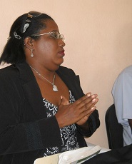 La Contralora municipal Digna García Linares, responsable del informe.