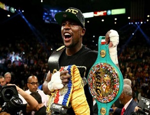 Mayweather es nuevo campeón del peso mediano junior, versión Consejo Mundial de Boxeo (CMB) y de la Asociación Mundial de Boxeo (AMB).