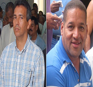 Samuel Castro y Manuel Vargas, los funcionarios cancelados.