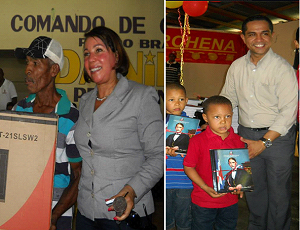 Diputada doctora Gertrudis Ramírez y licenciado David Rivera García