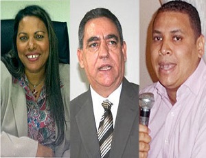 Jerson Nerys Lizardo Pérez, en la derecha, junto a los otros dos implicados.