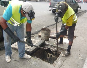 limpieza de alcantarillas