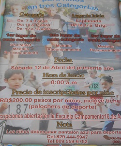 Afiche de promoción del evento estudiantil. 