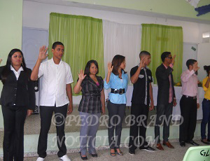 Directivos al ser juramentados