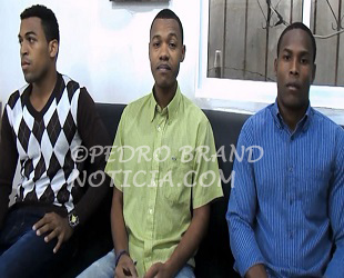 Lindor Valdez, encargado de Deorte; Felix de la Rosa, Presidente y Manuel Dolores, Vicepresidente