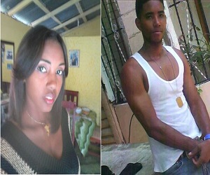 Rosi Cáceres y su hermano que murió trágicamente (Fuente: Facebook