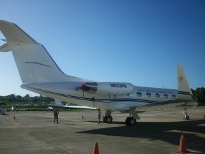 La aeronave retenida