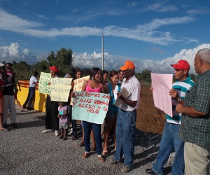 PROTESTA BARRIO SAN JOSE, LOS ALCARRIZOS