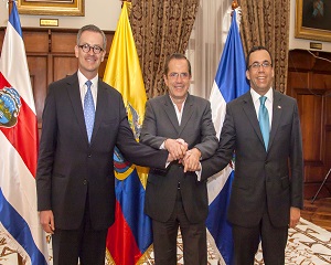 Cancilleres de, Costa Rica, Ecuador y RD