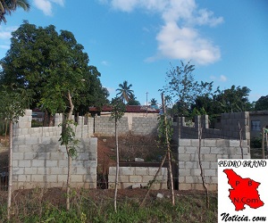 Construcción de la nueva iglesia.