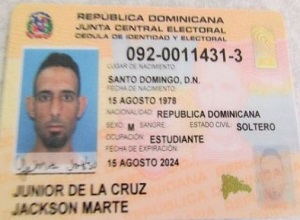 JUNIOR DE LA CRUZ JACKSON MARTE