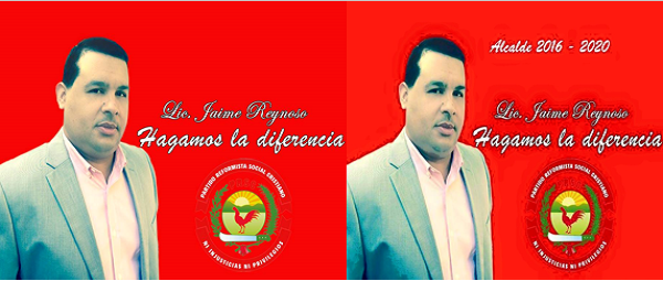 Las dos imágenes a que se refiere el dirigente político. La primera es la original.