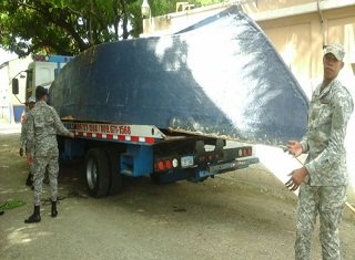 Yola incautada por las autoriades