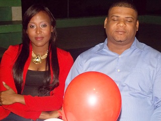 Carlos Montaño junto a su esposa en la actividad.