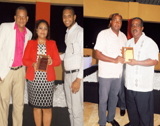 Licda. Lina Suero, Gte. ABONAP y Víctor Frías.