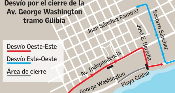 Tramo será cerrado desde hoy a 10:00 a.m. hasta el domingo.