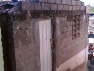 Casa donde sucedió la tragedia en el barrio Las Enfermeras