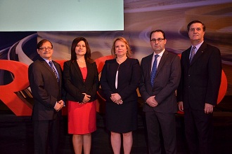 Cesar Pacas, Diana Morante, Margarita Rodríguez, Xesús García y Carlos Villegas