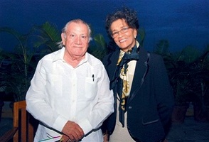 Norma Santana junto a su esposo