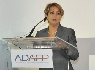 Kirsis Jáquez, presidenta de la Asociación Dominicana de Administradoras de Fondos de Pensiones (ADAFP)