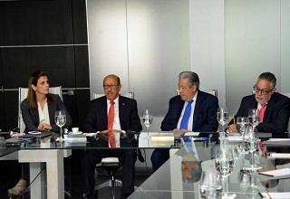 Temístocles Montás, Rafael Canto,; Campos de Moya y Ligia Bonetti